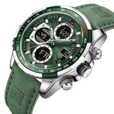Мужские водостойкие тактические часы Naviforce Fly ArmyGreen