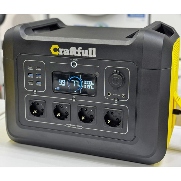 Портативна зарядна станція Craftfull CP2400