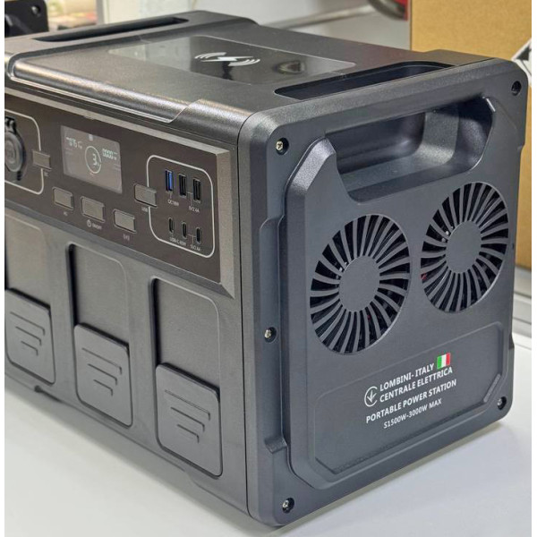 Зарядна станція LOMBINI S1500-3000W Чорний (Black) Зарядна станція LOMBINI S1500-3000W Чорний (Black)
