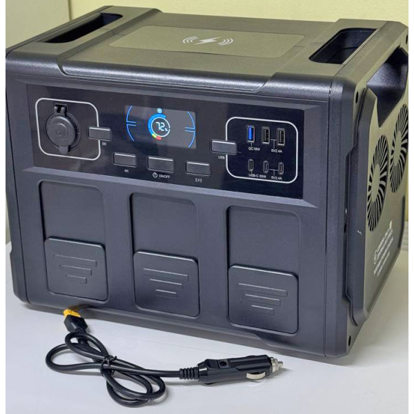 Зарядна станція LOMBINI S1500-3000W Чорний (Black) Зарядна станція LOMBINI S1500-3000W Чорний (Black)