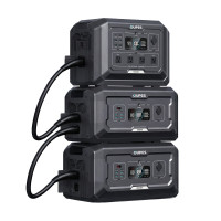 Комплект резервного живлення OUPES 3072Wh 2000W: зарядна станція OUPES Mega 1 S1 та 2 додаткові батареї OUPES S2-BAT