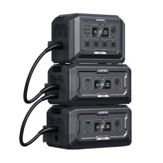 Комплект резервного живлення OUPES 3072Wh 2000W: зарядна станція OUPES Mega 1 S1 та 2 додаткові батареї OUPES S2-BAT