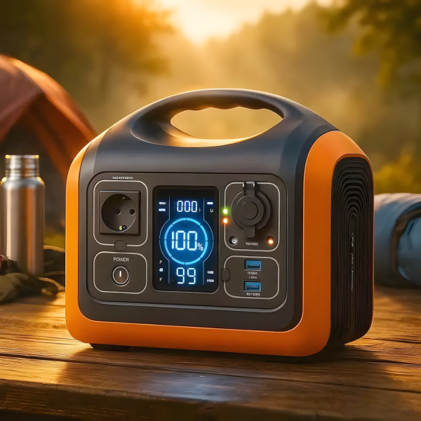 Зарядна станція портативна SOUOP UPP-600 Чорний (Black/Orange)