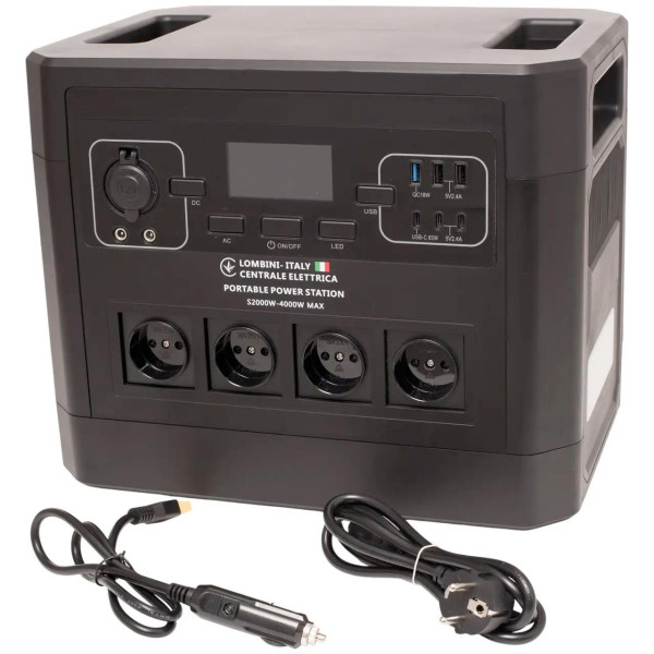 Зарядна станція LOMBINI S2000-4000W Чорний (Black)