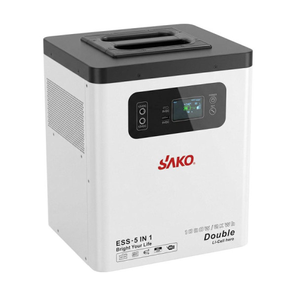 Портативна зарядна станція (інвертор та батарея) Sako Alpha-ESS-1000W/2KWh