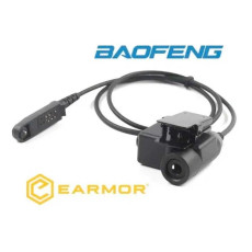 Гарнитура (кнопка) PTT (PushToTalk) для Baofeng UV9R UV-9R Plus UV-XR Черный (Black)