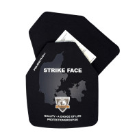 Комплект бронепластин захисту PROTECTION GROUP DENMARK STRIKE FACE U-line-Multi-NIJ3-SA Чорний (Black)