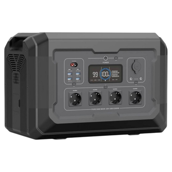 Зарядна станція портативна SOUOP S2 2048Wh 2500w Чорний (Black)