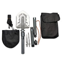 Багатофункціональна тактична саперна лопата 16в1 розбірна KRAFT & DELE KD10657 з чохлом Багатофункціональна тактична саперна лопата 16в1 розбірна KRAFT & DELE KD10657 з чохлом