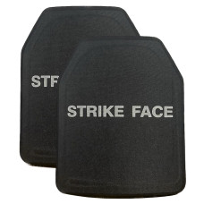 Комплект бронепластин захисту Tarkus Guard Tactical Strike Face  4 (IV) Чорний (Black)По ДСТУ 6 клас захисту