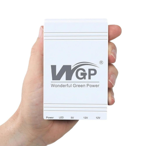 Джерело безперебійного живлення з блоком живлення Mini UPS WGP UPS103C Quick Charge 20000mAh 5V/12V/12V