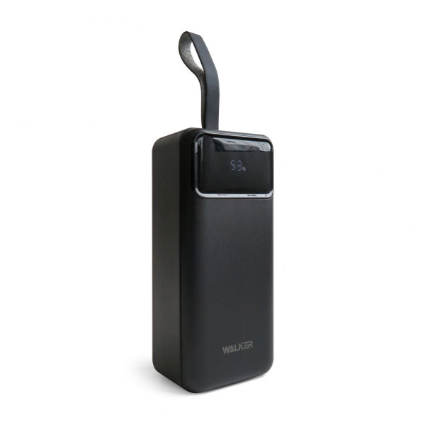 Повербанк (УМБ) зовнішній акумулятор WALKER WB-640 40000mAh Чорний (Black)