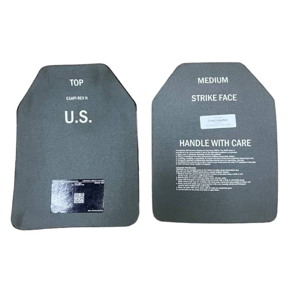 Комплект керамічних бронепластин захисту ESAPI REV.H NIJ IV/ДСТУ 6 ...